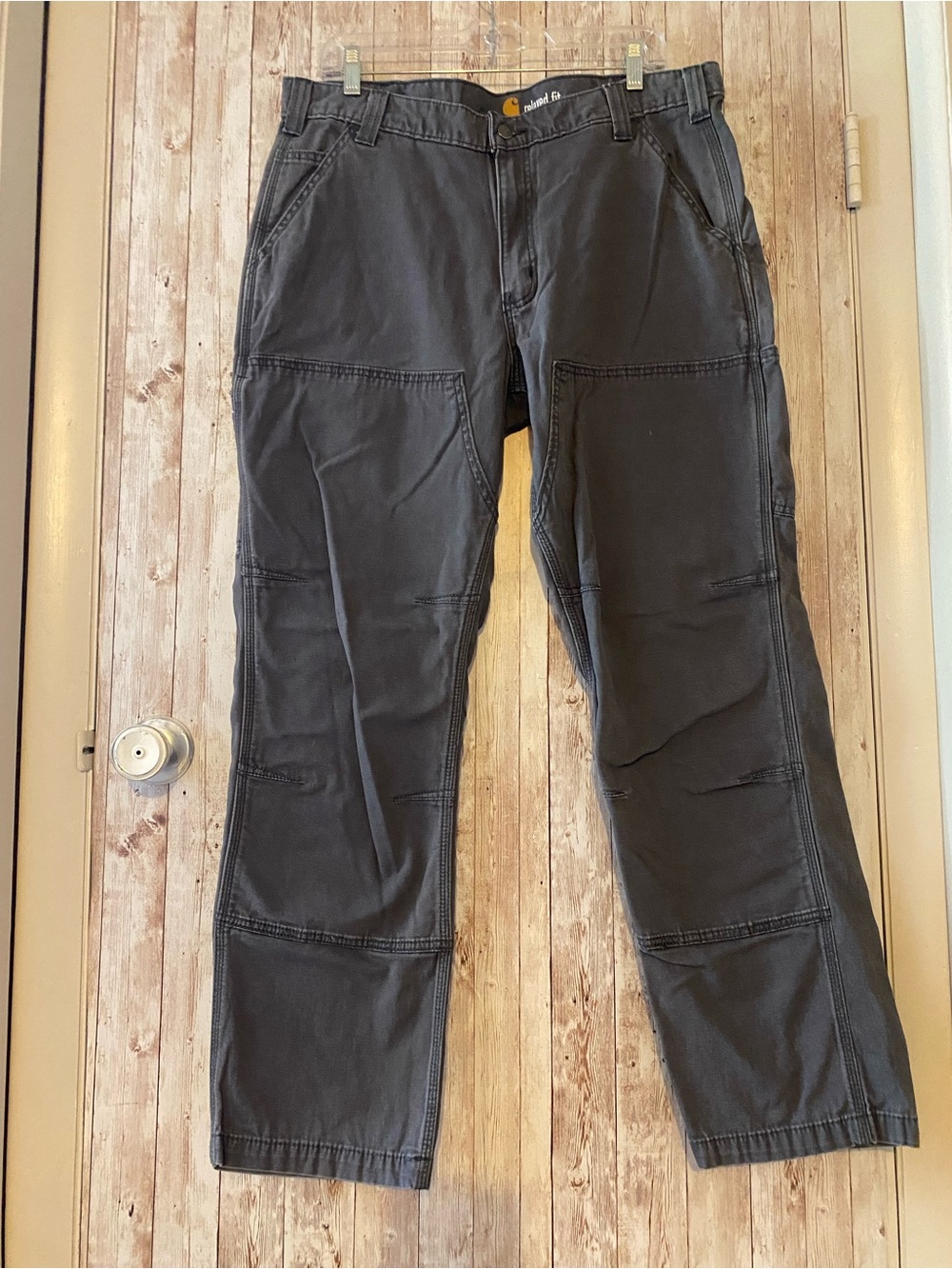 Carhartt Men's Gray Workwear Utility Work Pants 36 x 32 Relaxed Fit Carpenter
